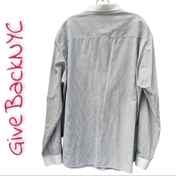 No Retreat Striped Button Down Shirt XXL - Picture 3 of 4